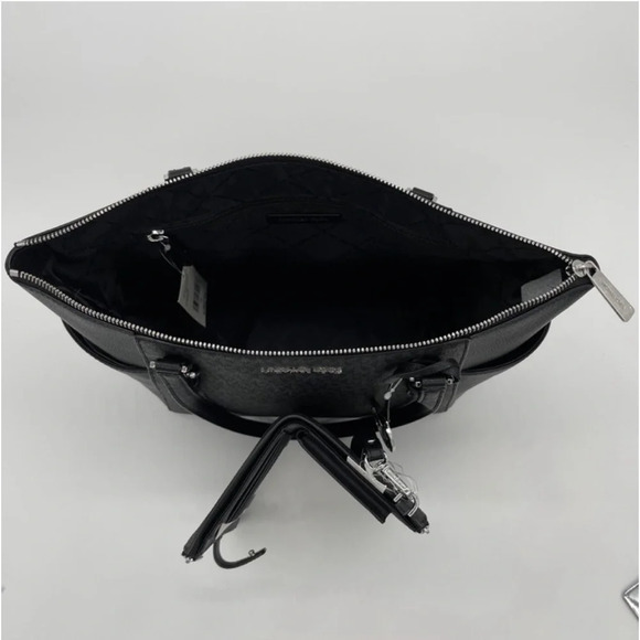 Michael Kors Charlotte Bag & Double Zip Wallet Black - Picture 7 of 10